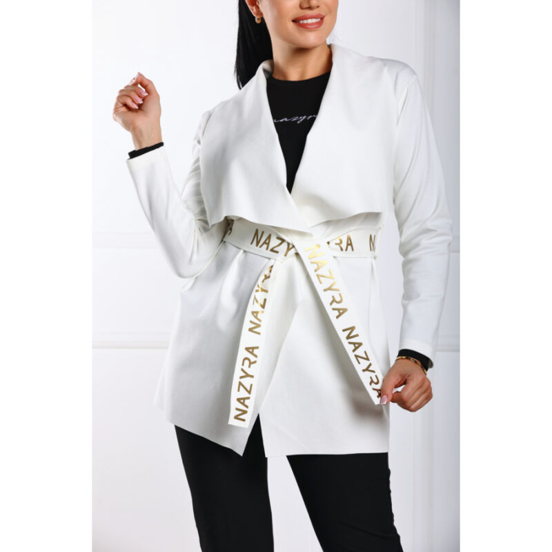 Nazyra Molly kabát arany feliratú övvel