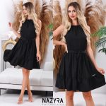 nazyra hanna szett felső top szoknya fekete