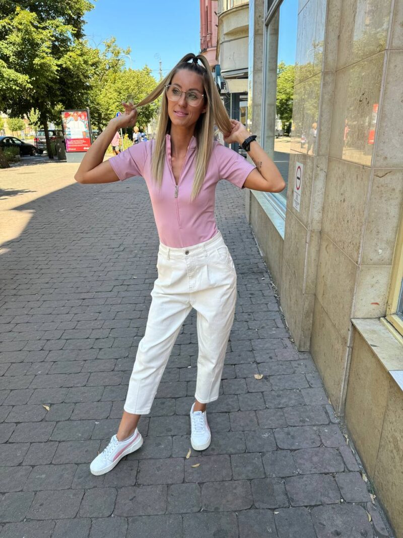 jessie nazyra laza mom jeans farmer fehér kényelmes hétköznapi