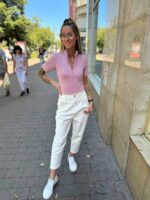 jessie nazyra laza mom jeans farmer fehér kényelmes hétköznapi