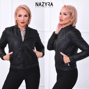 nazyra steppelt rövid kabát gumis matt