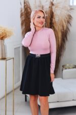 Amenda nazyra ruha barbie style púder fekete s m l xl xxl plus size méretben