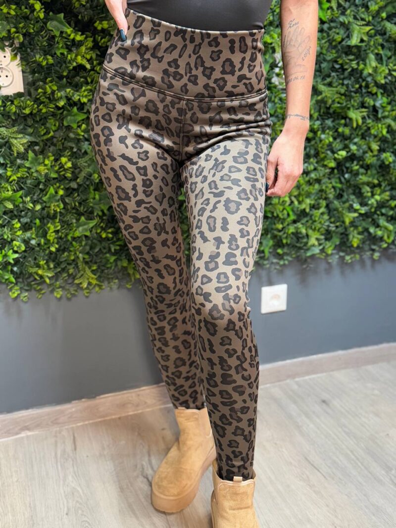 parduc ocelot mintás extra meleg nadrág leggings