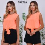 melyn nazyra felső megkötös ujjatlan
