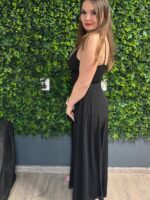 sello fazonu trapez egyenes szaru overal ruha tull spagetti pantos overal ruha elegans sportos