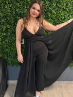 sello fazonu trapez egyenes szaru overal ruha tull spagetti pantos overal ruha elegans sportos