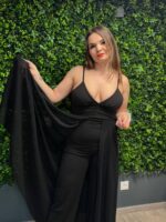 sello fazonu trapez egyenes szaru overal ruha tull spagetti pantos overal ruha elegans sportos