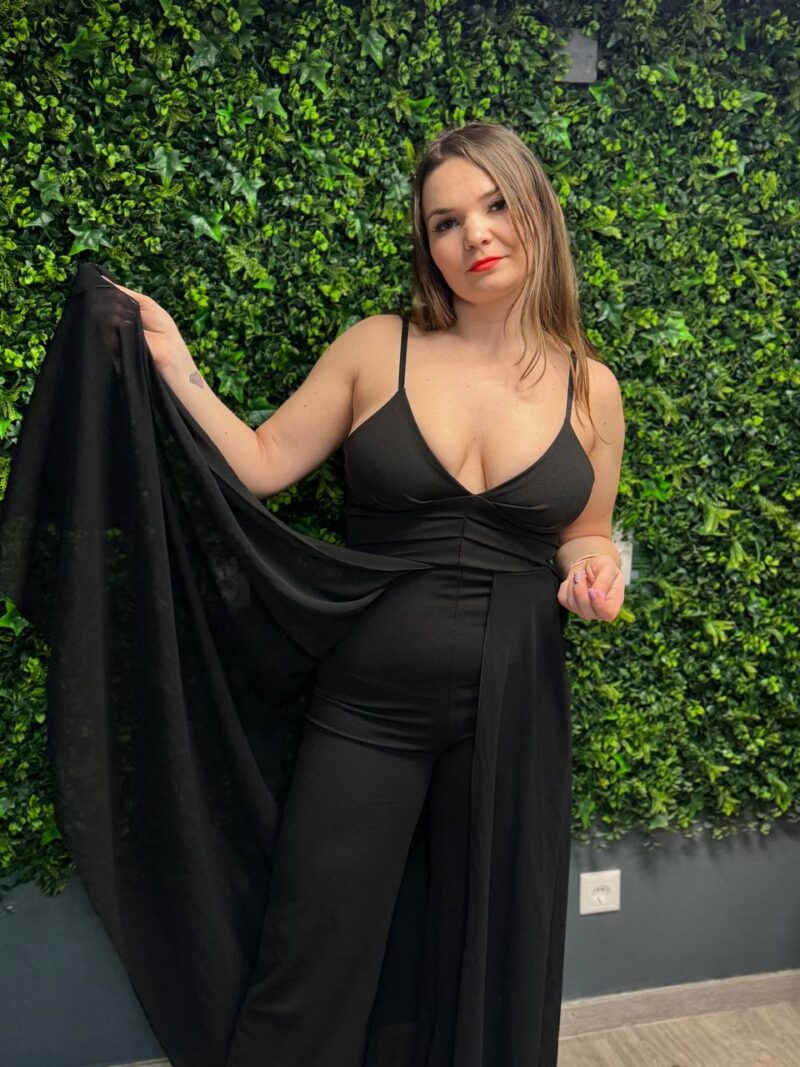 sello fazonu trapez egyenes szaru overal ruha tull spagetti pantos overal ruha elegans sportos
