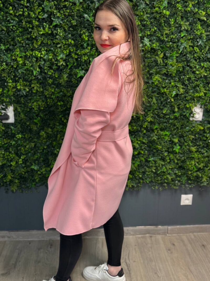 uplander kabat rozsaszin pink puder fekete 1 2 meret gyapju kabatka tavaszi oszi