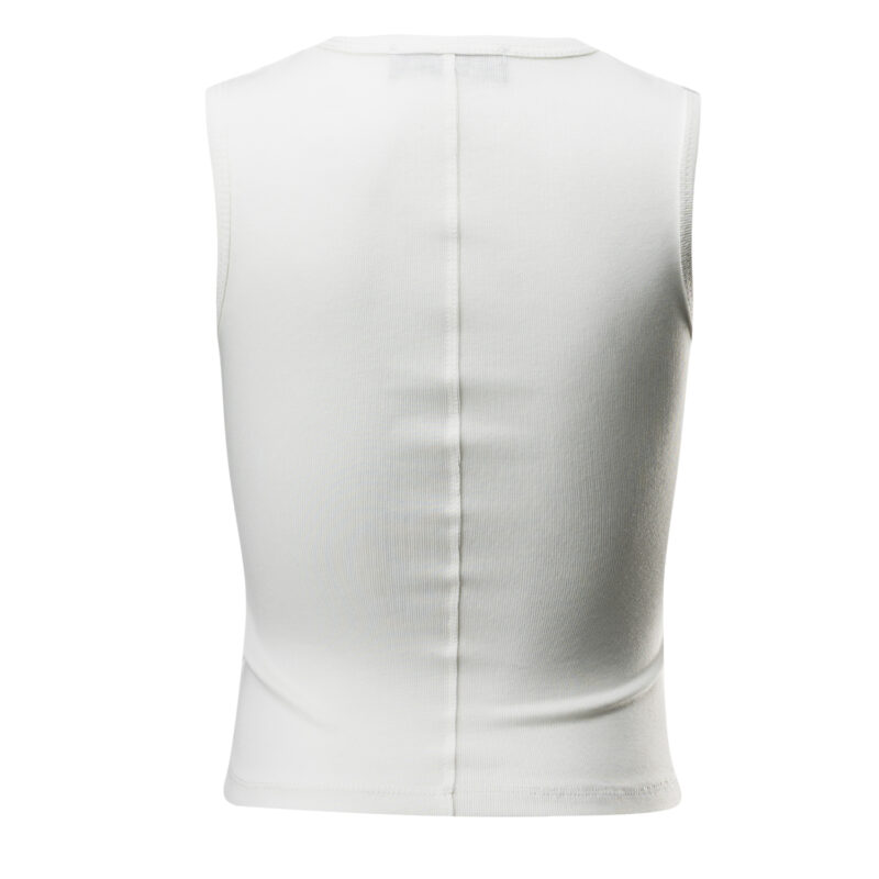 olavoga lombi top fekete feher xs s ujjatlan letisztult rovid fazon