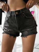 Olavoga Kaist farmer rovidnadrag xs s m l meretben vilagos kek koptatott fekete szinben