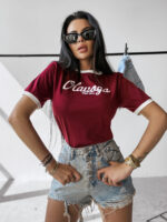 Olavoga Aven rovid ujju polo m bordo