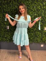 la chere miss extrem fodros krepp ruha pamut anyag lenge nyari